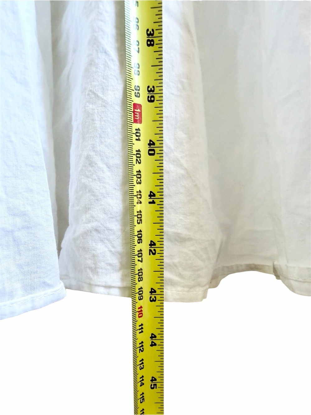 Speed Control White Smocked Knit Top with Brown Logo Tag - Picture 7 of 7
